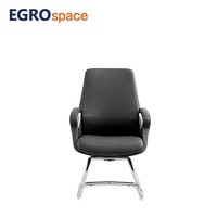 EGROspace Chaise de bureau de direction ergonomique pivotante en cuir de luxe moderne Factoey