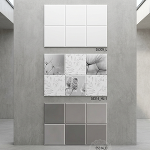 Carreaux de sol muraux 3D de haute qualité 300x450mm porcelaine intérieure émaillée céramique asiatique décorative pour appartements Hall salle de bain - Product Image 1