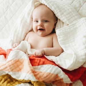 WF 100% <span class=keywords><strong>Double</strong></span> tissu de <span class=keywords><strong>gaze</strong></span> de coton ours brun bébé motifs imprimés respirant serviette de bain couverture pour enfants pour garçons filles - Product Image 2