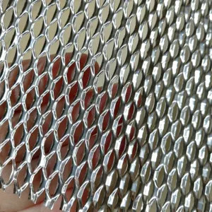 Heavy Duty Expanded Mesh Plate Metal Curtain Wall Decorative Mesh Aluminum Security Perforated Expanded Metal Mesh