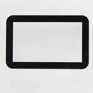 Customized LCD Tempered Glass Panel With Black Silk Screen Printing For TV Computer