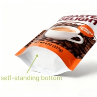 Sachets Doypack Personnalisés Imprimés Refermables avec Fermeture Ziplock pour Aliments, Sacs Découpés à l'Emporte-Pièce, Emballage Plastique Anti-Odeur, Sacs Mylar