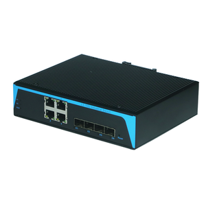 พอร์ตออปติคอล SFP 10G จำนวน 4 พอร์ต และพอร์ตไฟฟ้าแบบปรับได้ Base-T 10M/100M/1000M/2500M จำนวน 4 พอร์ต สวิตช์เกรดอุตสาหกรรม สวิตช์ 2.5gb - Product Image 3