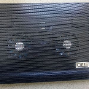 Q-13 Laptop <b>Cooling</b> <b>Pad</b> Double Fans Aluminum Plastic Air Cooled Notebook Cooler Stand - Product Image 3