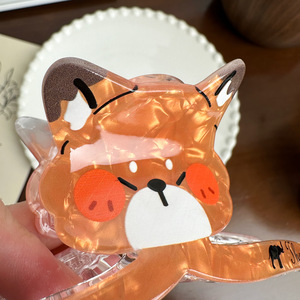 Fanyue 11CM Fermagli per Capelli in Plastica Acrilica a Forma di Animali Cartoon, Cani, Panda, Scimmie, Moda 2024 - Product Image 3