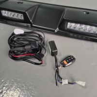 LEADWAY 12V Feux LED universels extérieurs ABS 4x4 pour toit de cabine de voiture tout-terrain, spoiler de coffre, finition mate pour Ford Ranger T9 Single