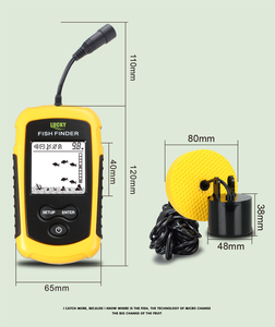 เครื่องหาปลา Lucky Fish Finder <span class=keywords><strong>FF918</strong></span> พร้อม GPS สำหรับเรือ ระบบไร้สาย ระยะตรวจจับ 0.6-30 เมตร ฟังก์ชั่นเรียกปลาด้วยคลื่นอัลตราโซนิก - Product Image 2
