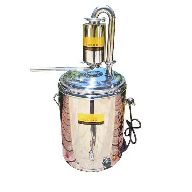 Destilador de aceite esencial seguro y confiable Destilador de aceite esencial pequeño de vidrio