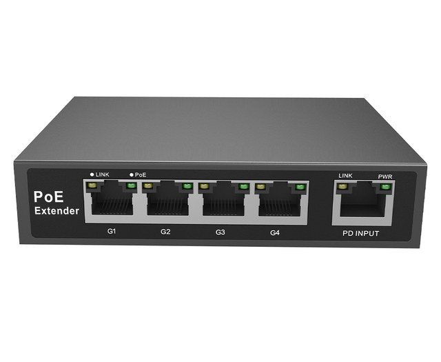 ONV Hot-selling 4-port Gigabit PoE Extender  for City Intelligent Traffic Monitoring ONV-PSE-PD3304