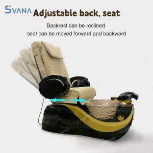 Silla profesional sin reposapiés de plomería, silla de masaje de pedicura reclinable eléctrica para salón de uñas - Product Image 2