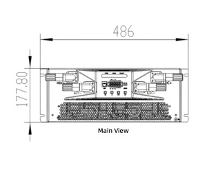 Convertidor CC/CC Polewhale de 125KW, Entrada de 50-1000V, Salida de 247A, Aislamiento sin Transformador, IP20, Convertidor CC/CC Bidireccional de 125KW - Product Image 1