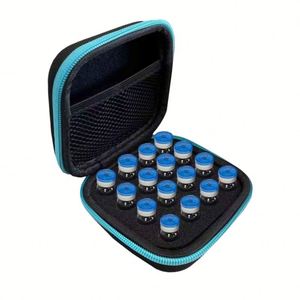 Estuche Portátil de Almacenamiento EVA para 16 Viales de 2ml/3ml, Estuche de Transporte para Insulina y Péptidos, Soporte para 16 Botellas, Estuche Protector de Viaje - Product Image 6