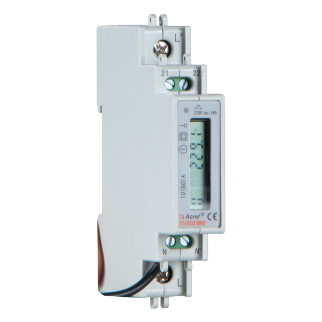 Single-Phase Digital Display Smart Electricity Meter Guide Rail Household Meter for Rental Apartment AC 220V