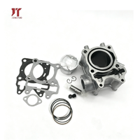 Kit Ring Gasket Piston Silinder Sepeda Motor 174cc Hon Da PCX150 ADV150 57.4mm Berlapis Keramik Berkinerja Tinggi