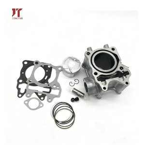 Kit de segments de piston de cylindre de moto haute performance avec revêtement céramique 57,4 mm Hon Da PCX150 ADV150 174cc - Product Image 1