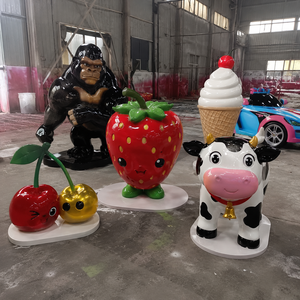 Sculture di Gorilla, <span class=keywords><strong>Frutta</strong></span>, Fragola, Ciliegia, Mucca a Grandezza Naturale, Gelato da Giardino, Auto da Esterno, in Resina Poliestere Ecologica, Personalizzate, Anime - Product Image 2