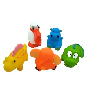 2021 yeni küçük plastik kauçuk dinozor hayvan şekil banyo oyuncak su duş oyuncaklar için çocuk çocuk