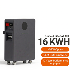 แบตเตอรี่ลิเธียมไฮบริดแบบติดผนัง 51.2V 50kW LiFePo4 ความจุ 200Ah 300Ah พร้อมระบบ RS485 BMS WiFi สำหรับเก็บพลังงานแสงอาทิตย์ภายในบ้าน รุ่น HP1500K - Product Image 1