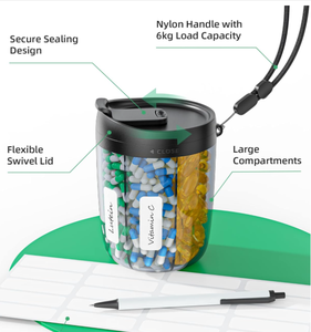 医療ウィークリー7日ピルボックスエコフレンドリー医学旅行サイズカスタムプラスチックピル主催者 - Product Image 5