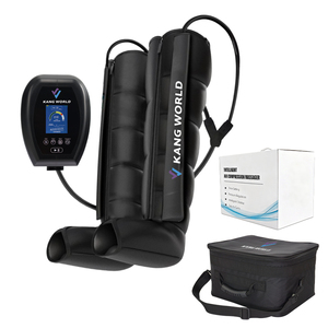 Mangas de Masaje de <span class=keywords><strong>Piernas</strong></span> por Compresión de Aire con 6 Cámaras y Presión de 80-260 mmHg para la <span class=keywords><strong>Circulación</strong></span> <span class=keywords><strong>Sanguínea</strong></span> y la Recuperación Muscular - Product Image 1