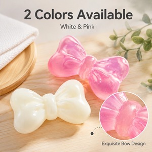 <span class=keywords><strong>Savon</strong></span> artisanal exquis en forme de nœud, à la rose et au lait de chèvre, pour usage en salon, en barre, vente en gros, emballage personnalisé, arrangement cadeau - Product Image 5