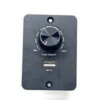 Interrupteur de gradation universel à faible tension 12V24V pour camping-car, bateau, LED, monochrome, charge rapide USB