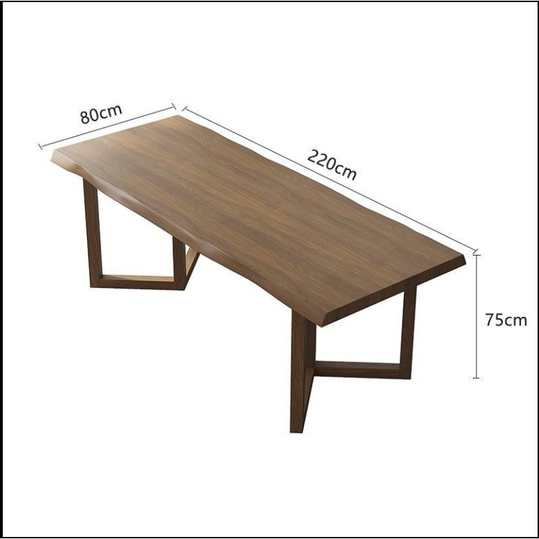 Tea table: 220*80*75cm, 4.5cm thick