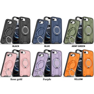 Custodia Magnetica Antiurto Armor per <span class=keywords><strong>iPhone</strong></span> 17e / 16e / <span class=keywords><strong>SE</strong></span> 2025 con Ricarica Wireless e Supporto Girevole - Product Image 6