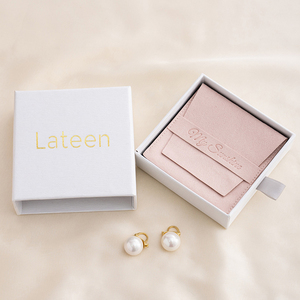 Custom Logo Sliding Drawer Jewelry Packaging <b>Box</b> Paper Gift <b>Box</b> for Bracelet Necklace <b>Earrings</b> Ring Luxury Packaging - Product Image 1