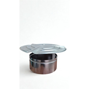 Tapa de chimenea de acero galvanizado tipo inserto, cubierta fija para chimeneas de techo - Product Image 2
