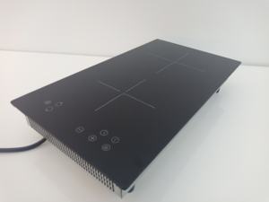 Placa de cristal negro Placa de inducción Control táctil Cocina de inducción plana de <span class=keywords><strong>dos</strong></span> quemadores - Product Image 5