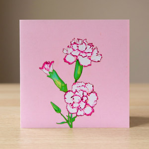 Meilleure Vente : Bouquet de Carnations 3D Artisanales en Papier, Carte Pop-up Tendance, Design Personnalisé, Artisanat du Vietnam, Viet-craft - Product Image 6