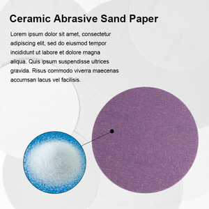Disques de ponçage auto-agrippants 150 mm en oxyde d'aluminium, papier abrasif rond pour <span class=keywords><strong>ponceuse</strong></span> orbitale, polissage automobile et bois - Product Image 4