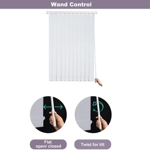 Persianas verticales de barra de <span class=keywords><strong>dobladillo</strong></span> ponderada opaca de estilo de moda de alta calidad 50% para sala de estar - Product Image 4