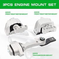 OE A6929 A6935 A6930 1J0199555AH Kit Dudukan Mesin Motor Transmisi untuk Beetle 1998-2005 1.8L 2.0L Derby Jetta