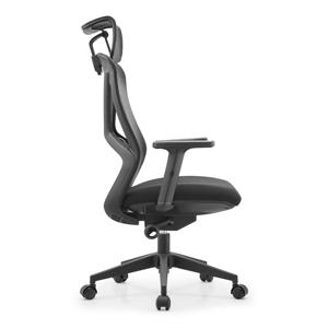 高性价比高背网布办公椅 360 °   旋转脚轮尼龙底座，适合入门级员工、自由职业者、小型企业 - Product Image 3