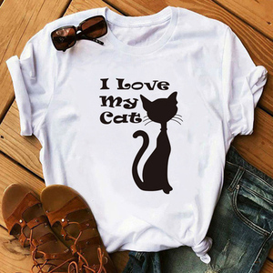 Baju Wanita Motif Lucu Gaya Trendi Musim Panas, Kemeja Vintage Kasual Bahan Chiffon Longgar, Atasan Wanita Modis Bermotif - Product Image 2