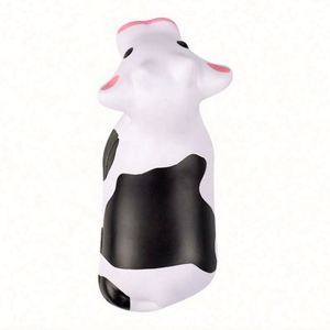 Custom Logo Silk Screen Printed PU Foam Stress Ball Soft Toy in <b>Animal</b> Cow Shape Promotional Anti-Stress Gifts for Stress Relief - Product Image 2