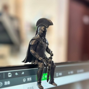 <span class=keywords><strong>Figurine</strong></span> de guerrier spartiate imprimée en 3D, soldat grec antique, miniature PLA pour l'Odyssée d'Homère, ornement de bureau, casque, épée, décoration - Product Image 2