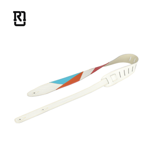 Correa <span class=keywords><strong>de</strong></span> Cuero Clásica <span class=keywords><strong>de</strong></span> 2 Pulgadas para Guitarra Acústica Real Mission Rainbow Music, Correa para Ukelele, Accesorios para Instrumentos Musicales - Product Image 2