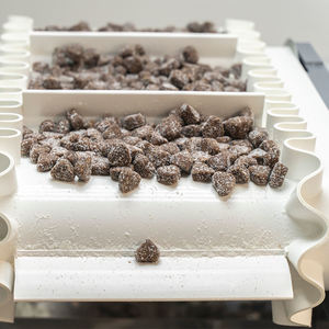 L Vorm Hellende Geweigerde Transportband Gespleten Sanitaire Washdown Band Transportband Voor Voedingsindustrie - Product Image 4