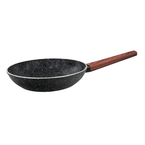 Non Stick 9-Piece Forged Aluminum Cookware Set Ceramic Coated Pot <b>Pan</b> Glass <b>Lids</b> Wooden Soft touch Handles Dishwasher Safe - Product Image 4