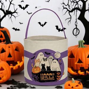ถุงใส่ขนมฮาโลวีนลายฟักทองผีน่ารัก ตกแต่งสวยงาม ขนาดเล็ก สำหรับใส่ขนม Trick or Treat  พร้อมลายปัก - Product Image 3