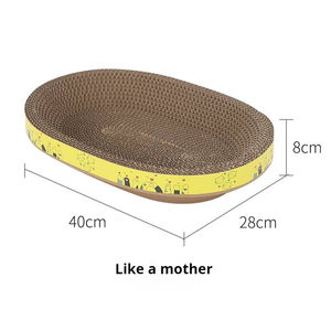 Papan goresan kucing berbentuk mangkuk penggiling cakar tanpa penumpahan kertas bergelombang perlengkapan kucing mainan hewan peliharaan - Product Image 6