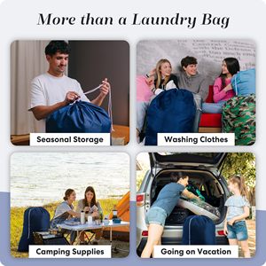 Wholesale Nylon <b>Laundry</b> <b>Bag</b> 30" * 40" Large Capacity Hamper Liner with Locking <b>Drawstring</b> Machine Washable Clothes <b>Bag</b> - Product Image 5