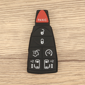 Tastierino di Ricambio in Gomma Siliconica per Telecomando Auto MS 6+1 Tasti per Chrysler/Jeep/Dodge, Sostituzione Chiave Senza Chiave - Product Image 6