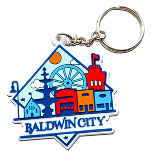 Tùy Chỉnh 3D 2D Anime Keychain Logo Cao Su Dây Đeo Phim Hoạt Hình Mặt Dây Chuyền Boba Móc Chìa Khóa Quyến Rũ Puffy Hoạt Hình Precio Mềm PVC Móc Khóa - Product Image 2