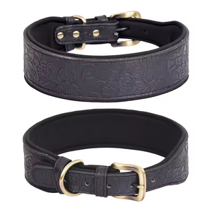 Collar para Perro Grande Estilo Occidental, en Cuero Suave Grabado, Ajustable, Duradero, Material PU, Venta Caliente - Product Image 4