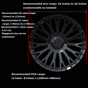 Cerchi di Lusso Americani ZW Heritage Black Monoblock 17x11 <span class=keywords><strong>Taycan</strong></span> 21 20 5x130 22 per Porsche, Cerchi in Lega Forgiati Personalizzati da 19 Pollici - Product Image 2