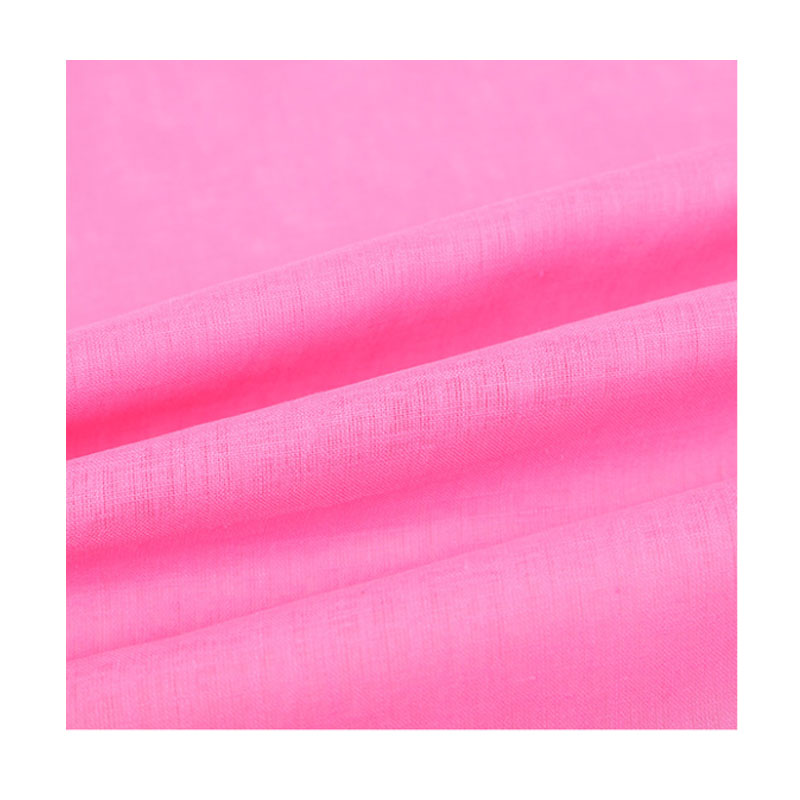 Factory Supplier 55%Flax 45%Cotton Blended Fabric For Garment Custom Soft High Quality Environmental Fabric For Clothes